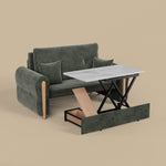 Load image into Gallery viewer, Modern Smart Sofa Bed with Built-in Electric Lift Coffee Table and Storage
