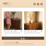 Load image into Gallery viewer, 3 Door Cabinet Modern Walnut Veneer Adjustable Shelves Solid Ash Base