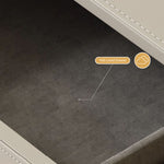 Load image into Gallery viewer, Modern Nightstand with Saddle Leather Finish Silent Drawer Rails