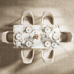 Load image into Gallery viewer, Elegant Modern Dining Table with Golden Base