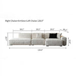 Load image into Gallery viewer, Modern Oversized Sectional Sofa with Deep Seat Chaise and Textured Upholstery