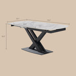 Load image into Gallery viewer, 46.8"-70.2" Versatile Elegant Extending Dining Table with Rotating Top Perfect for Modern Living Spaces