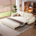 Load image into Gallery viewer, 77.9'' Modern Velvet Storage Sofa Bed Pull Out Sleeper Couch with Hidden Storage Drawers Upholstered Convertible Sofa