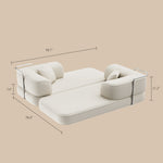 Load image into Gallery viewer, Sofa Bed Space-Saving Metal Frame Design Stylish