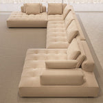 Load image into Gallery viewer, 165.35" Modern Modular Sectional Sofa Deep Seat Tufted Fabric Couch Minimalist Lounge Sofa