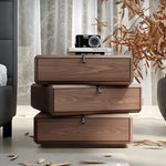 Load image into Gallery viewer, Modern Rotating Nightstand with 3 Spacious Drawers