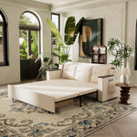 Load image into Gallery viewer, 83'' 3-Seater Pull-Out Sleeper Sofa with Storage & USB Port