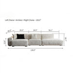Load image into Gallery viewer, Modern Oversized Sectional Sofa with Deep Seat Chaise and Textured Upholstery