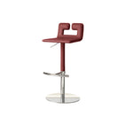 Load image into Gallery viewer, Modern Adjustable Swivel Bar Stool with Cutout Backrest 1 Piece