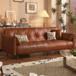 Load image into Gallery viewer, Modern Folding Sofa Bed with Tufted Upholstery and Convertible Sleeper Design