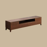 Load image into Gallery viewer, Modern Wooden TV Stand Low Profile Media Console with Drawers & Open Storage