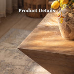 Load image into Gallery viewer, 35" Wabi-Sabi Vintage Distressed Square Coffee Table Artistic Rustic