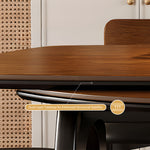 Load image into Gallery viewer, 50.7" Versatile Extendable Dining Table Round to Oval Conversion