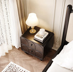 Load image into Gallery viewer, Vintage Arched Wood Nightstand With Turned Legs for Bedroom