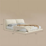 Load image into Gallery viewer, Modern Minimalist Platform Bed with LED Lighting Ultra-Fiber Leather Steel Frame
