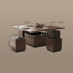 Load image into Gallery viewer, Modern Lift-Top Multifunctional Coffee Table with Storage & Dining Function