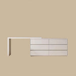 Load image into Gallery viewer, Modern Minimalist 6-Drawer Dresser (not including mirror & stool)