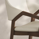 Load image into Gallery viewer, Set of 2 Modern Wooden Dining Chair with Upholstered Seat Mid Century Armchair Solid Wood Frame Minimalist Design