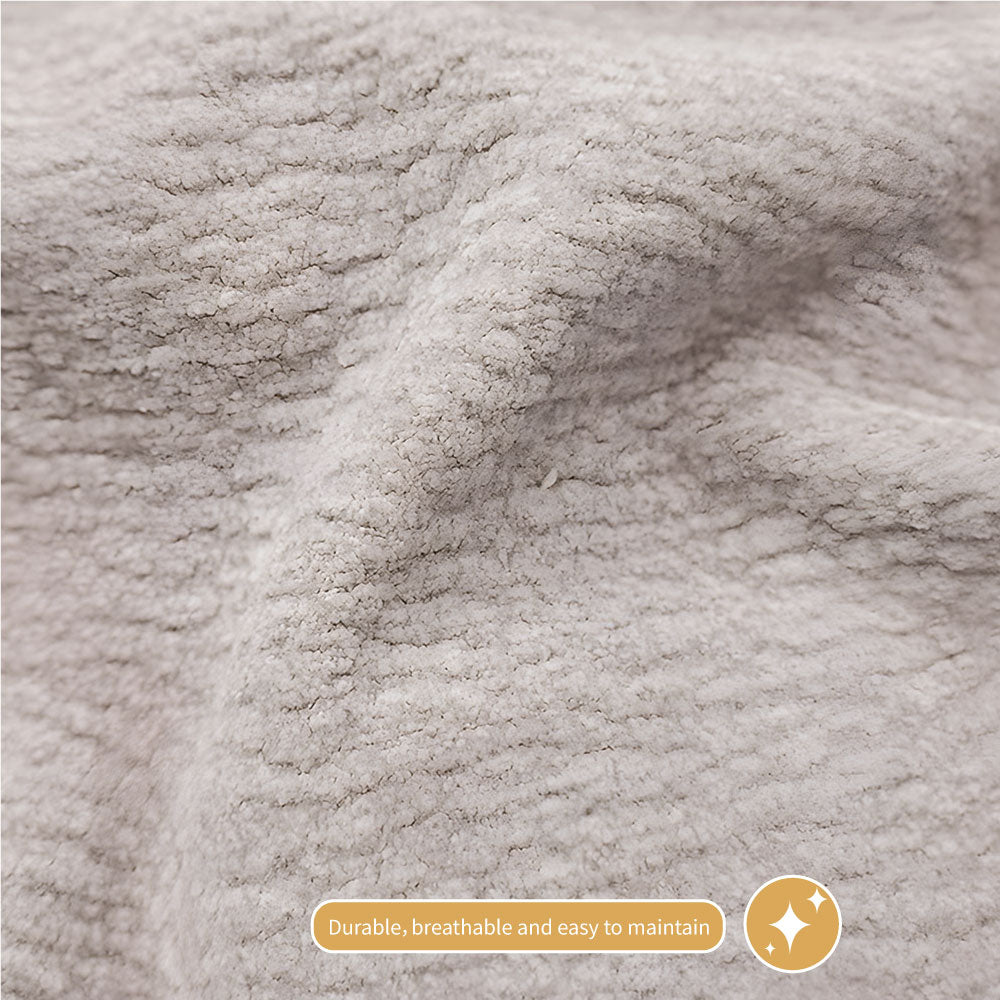 76" Beige Sleeper Sofa with 3.9" Thick Spring Mattress Modern Space-saving Design