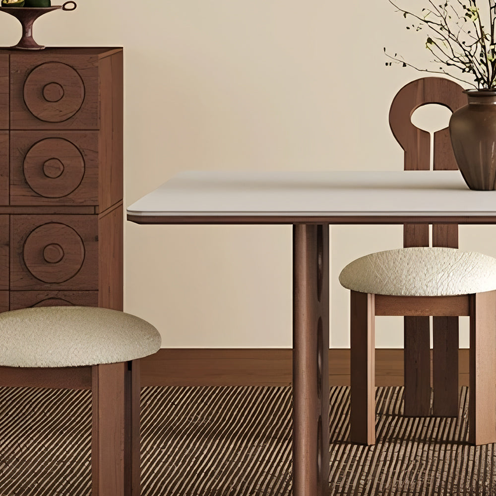 62.9'' Dining Table Modern Design Elegant Appearance Spacious Surface for Dining and Gathering