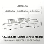Load image into Gallery viewer, Modern Modular Washable Fabric Sectional Sofa
