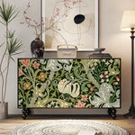 Load image into Gallery viewer, 59'' Vintage Hand-Painted Sideboard Artistic Retro Buffet Cabinet with Bold Geometric Patterns
