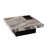Load image into Gallery viewer, 35.1″ Square Coffee Table with Built-in Tray Modern Luxury Design Durable and Easy to Clean for Living Room
