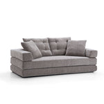 Load image into Gallery viewer, 70&#39;&#39;-78&#39;&#39;Convertible Sofa Bed Tufted Cushion Armrest Foldable Design in Grey Fabric Upholstery
