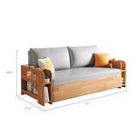 Load image into Gallery viewer, Solid Wood Sofa Bed Charging Function Storage Drawer Modern Minimalist
