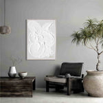 Load image into Gallery viewer, Original Handmade Abstract Wall Art – White Textured Minimalist Modern Painting
