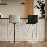 Load image into Gallery viewer, Modern Adjustable Swivel Bar Stool with Stainless Steel Base 1-Piece
