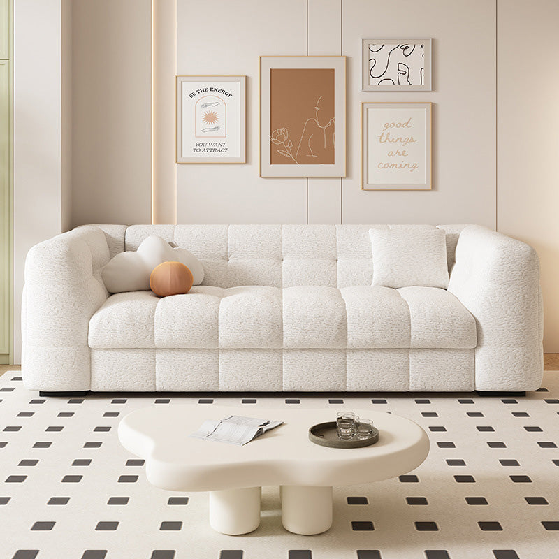 83.8" Elegant Convertible Sofa Bed Chic Design with 3.9" Thick Mattress Space-saving Sleeper Sofa