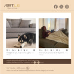 Load image into Gallery viewer, 70&#39;&#39;-78&#39;&#39;Convertible Sofa Bed Tufted Cushion Armrest Foldable Design in Grey Fabric Upholstery
