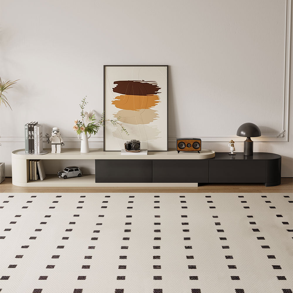 Round Coffee Table Set Modern Minimalist Design Dual-Tone Finish for Living Room Stylish Functional Centerpiece