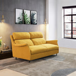 Load image into Gallery viewer, 66.9'' Modern Fabric Pull Out Sofa Bed with Mattress Convertible Sleeper Couch with Metal Frame Upholstered Loveseat
