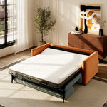 Load image into Gallery viewer, 74.1&quot; Sofa Bed with 3.9&quot; Thick Pocket Spring Mattress Orange &amp; Gray
