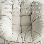 Load image into Gallery viewer, Outdoor Papasan Lounge Chair with Plush Cushion and Rope Weave Frame
