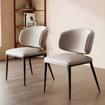 Load image into Gallery viewer, Set of 2 Modern Leather Accent Dining Chairs
