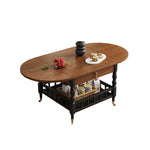 Load image into Gallery viewer, 46&#39;&#39;Vintage Flip-Top Coffee Table with Storage | Solid Wood Texture + Hidden Drawer + Castor Wheels
