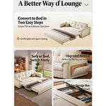 Load image into Gallery viewer, 77.9'' Modern Velvet Storage Sofa Bed Pull Out Sleeper Couch with Hidden Storage Drawers Upholstered Convertible Sofa
