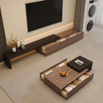 Load image into Gallery viewer, Extendable TV Stand with Storage Drawers Modern TV Console

