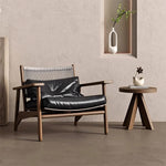 Load image into Gallery viewer, Indoor &amp; Outdoor Solid Wood Lounge Chair with Handwoven Rope Backrest and Plush Cushions 1 Piece
