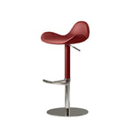 Load image into Gallery viewer, 1-Piece Modern Adjustable Swivel Bar Stool with Faux Leather Seat Chrome Base

