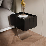 Load image into Gallery viewer, Art-Inspired Smart Nightstand with Curved Design and Motion Sensor LED Light
