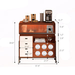 Load image into Gallery viewer, Versatile Rolling Kitchen Organizer Cart with Wheels
