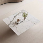 Load image into Gallery viewer, 23''/31''Minimalist Square Coffee Table Modern Marble-Texture Centerpiece
