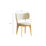 Load image into Gallery viewer, 2PCS Dining Chair Solid Ash Wood Frame Boucle Upholstery
