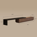 Load image into Gallery viewer, Extendable TV Stand with Storage Drawers Modern TV Console
