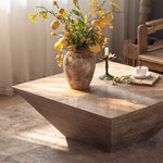 Load image into Gallery viewer, 35" Wabi-Sabi Vintage Distressed Square Coffee Table Artistic Rustic
