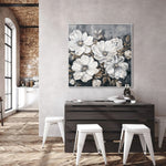 Load image into Gallery viewer, Floral Wall Art Hand-painted Texture Canvas Modern Minimalist Style Living Room Decoration
